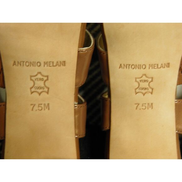 Antonio Melani SlingBack in Patent Metallic Toffee Oversized Flower - Picture 9 of 9